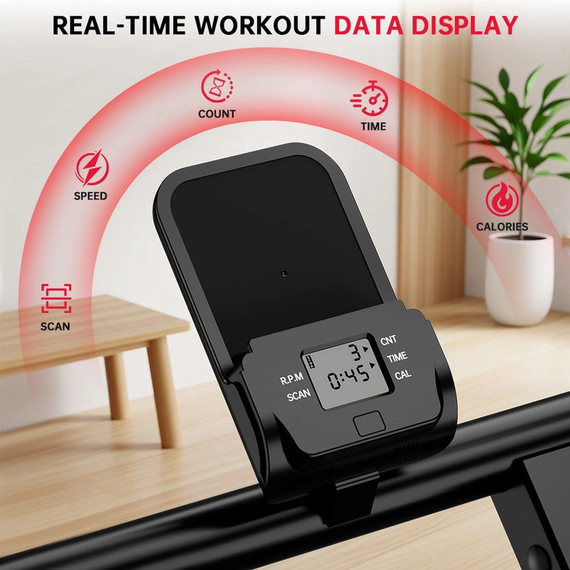 Stepper per Scale Verticale con Schermo LCD,RATTANTREE Manubri Regolabili e Pedali Antiscivolo, Stepper per Scale Fitness Professionale,Portata 150 kg