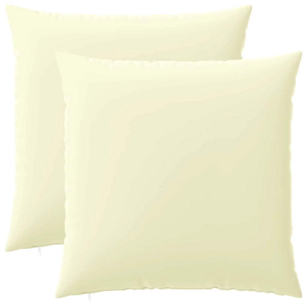 Federa 2 pcs HEERLEN Crema 60 x 60 cm Poliestere 912689