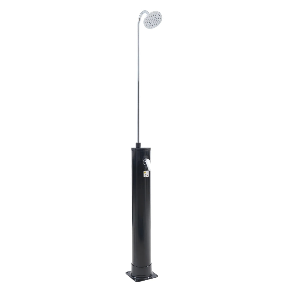 Doccia solare da giardino nera da 215 cm e 18 litri 03_0009351