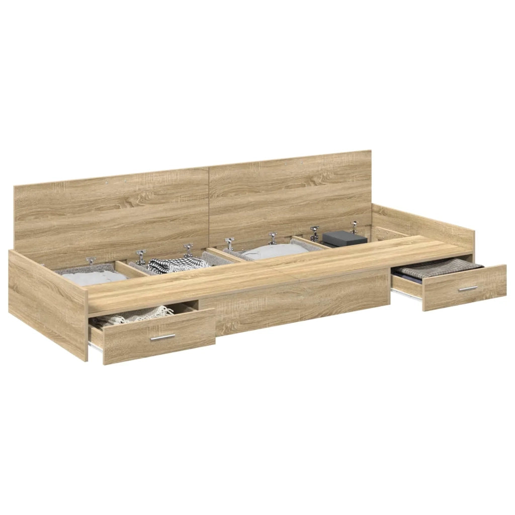 Struttura del letto Rovere Sonoma 80 x 200 cm Legno multistrato 3335239