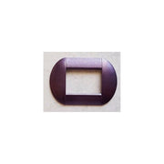 Trade Shop - Placca Placche Placchette Compatibili Living International Light Bombate Bticino - Viola Metallizzato -7 Fori     -