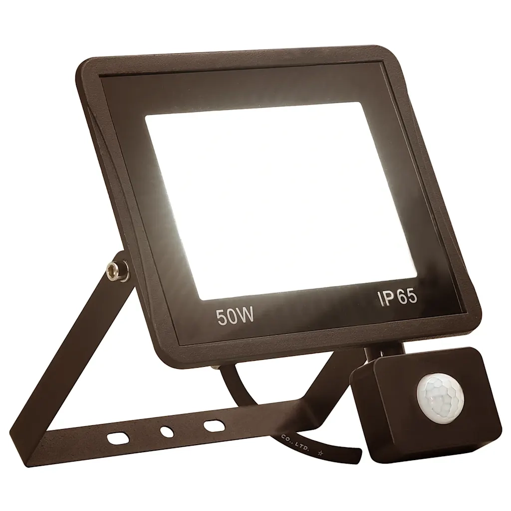 Faretto a LED con Sensore 50 W Bianco Caldo cod mxl 72720