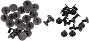 Viti a gancio in ottone - nero - 20 pezzi - 5mm - materiale duraturo