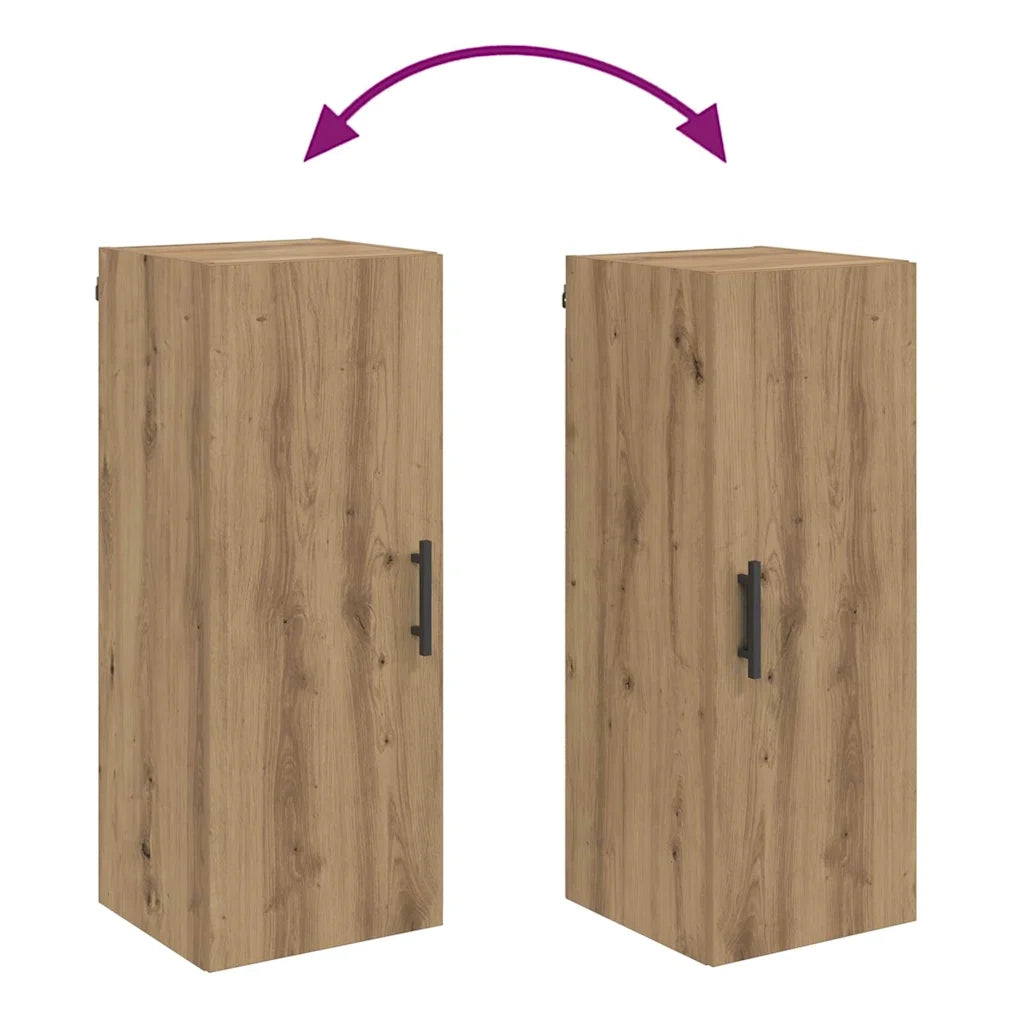 Pensile | Mobile a Parete Rovere artigianale 34,5 x 34 x 90 cm Legno multistrato