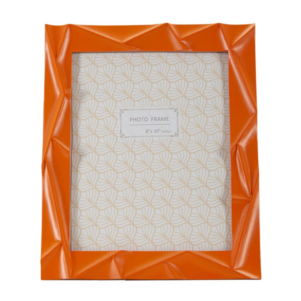 Portafoto Olistic 9, Arancione, Poliresina, 25,8x2x31 cm