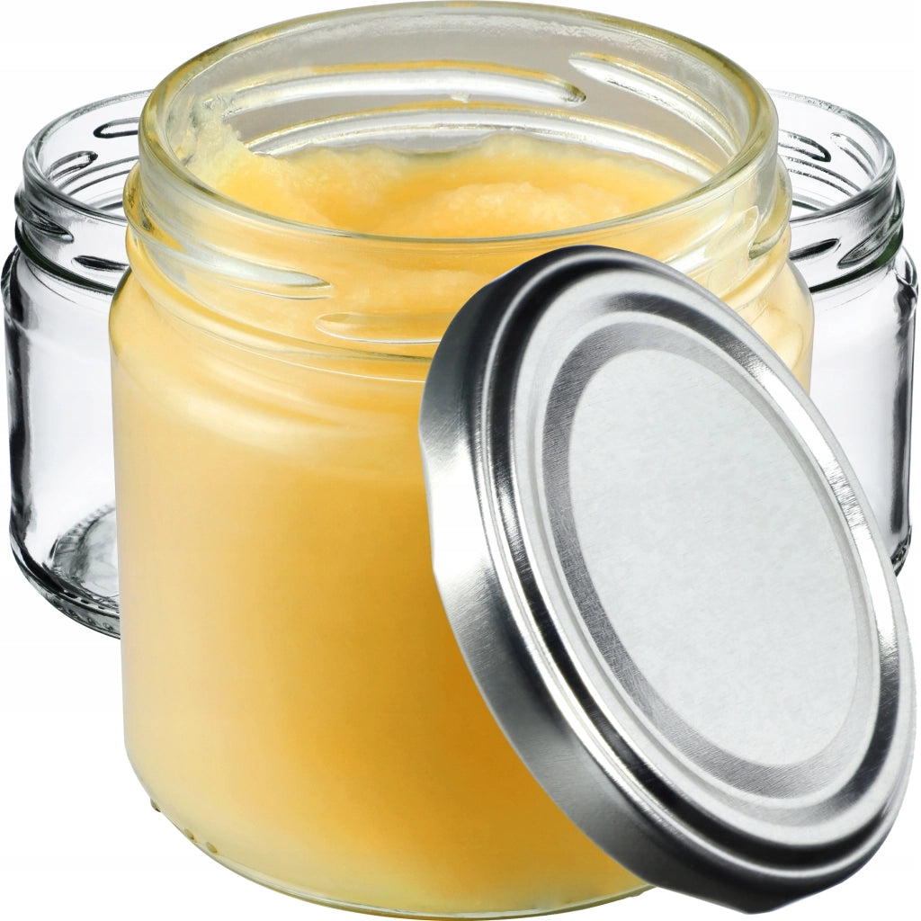 Barattoli per conserve KADAX Lerma 200 ml 50 pezzi 66 mm + coperchi argento