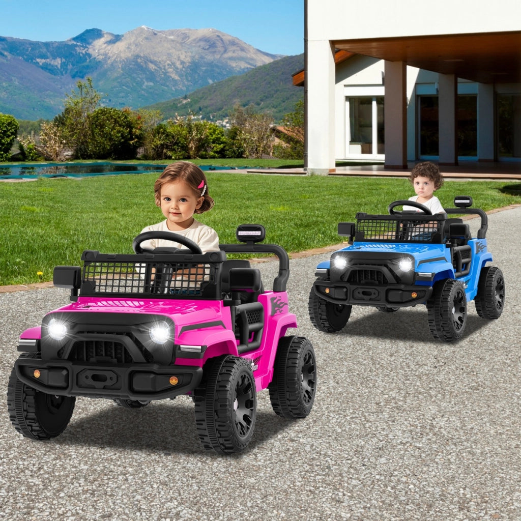 Auto elettrico per bambini 12V con telecomando, Veicolo elettrico con 3 velocit¨¤ Rosa