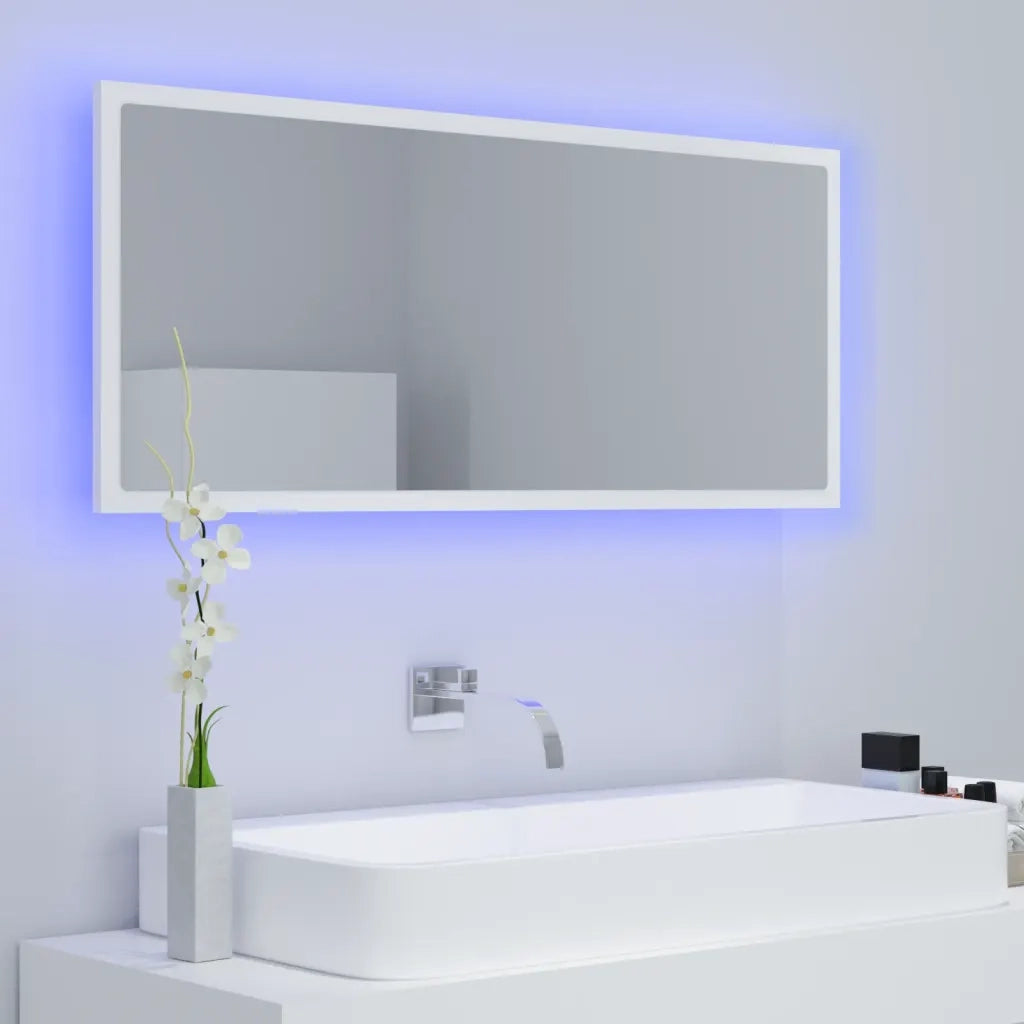 Specchio da Bagno con LED Bianco 100x8,5x37 cm in Truciolato cod mxl 78136