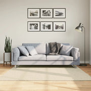 Tappeto a Pelo Corto HUARTE Morbido e Lavabile Crema 160x160 cm 375040