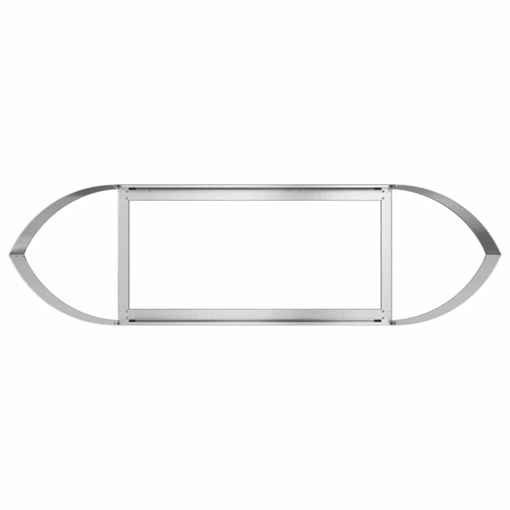 Letto rialzato da giardino Acciaio Inox 140 x 40 x 40 cm 8011716