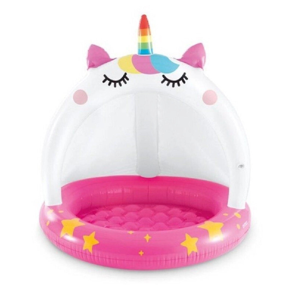 Trade Shop - Piscina Baby Pool Caticorn 102x102cm Gioco Estivo Gonfiabile Per Bambini 58438 -