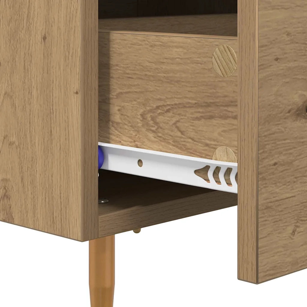 Armadio da Notte 2 pcs Rovere artigianale 40 x 35 x 47,5 cm 881998