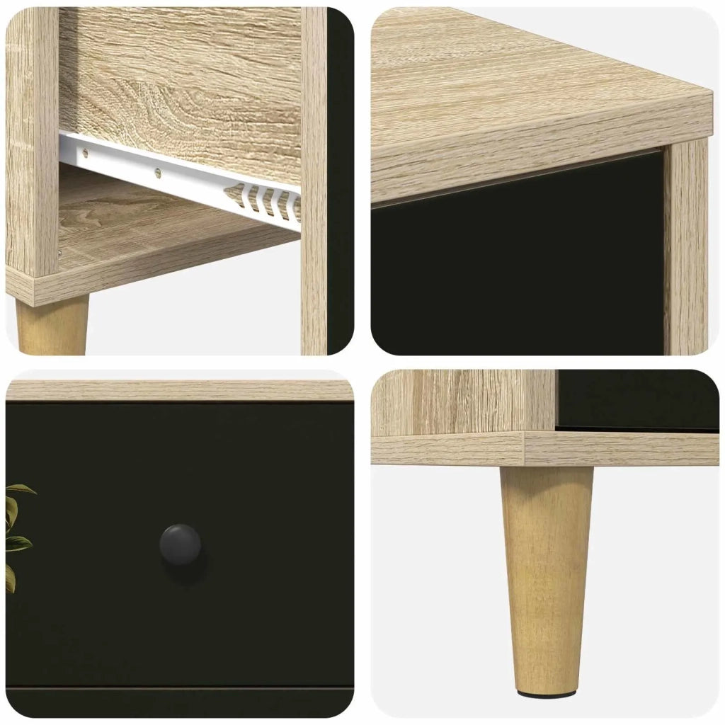 Armadio da Notte BREMEN Rovere Sonoma 36 x 33 x 60 cm 8007305