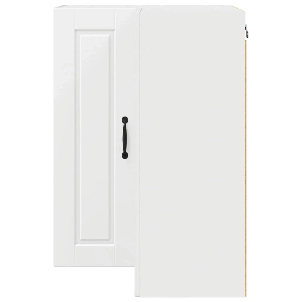 Mobile da cucina moderno da parete con pratico spazio di archiviazione 57 x 57 x 80 cm legno ingegnerizzato bianco 02_0054418