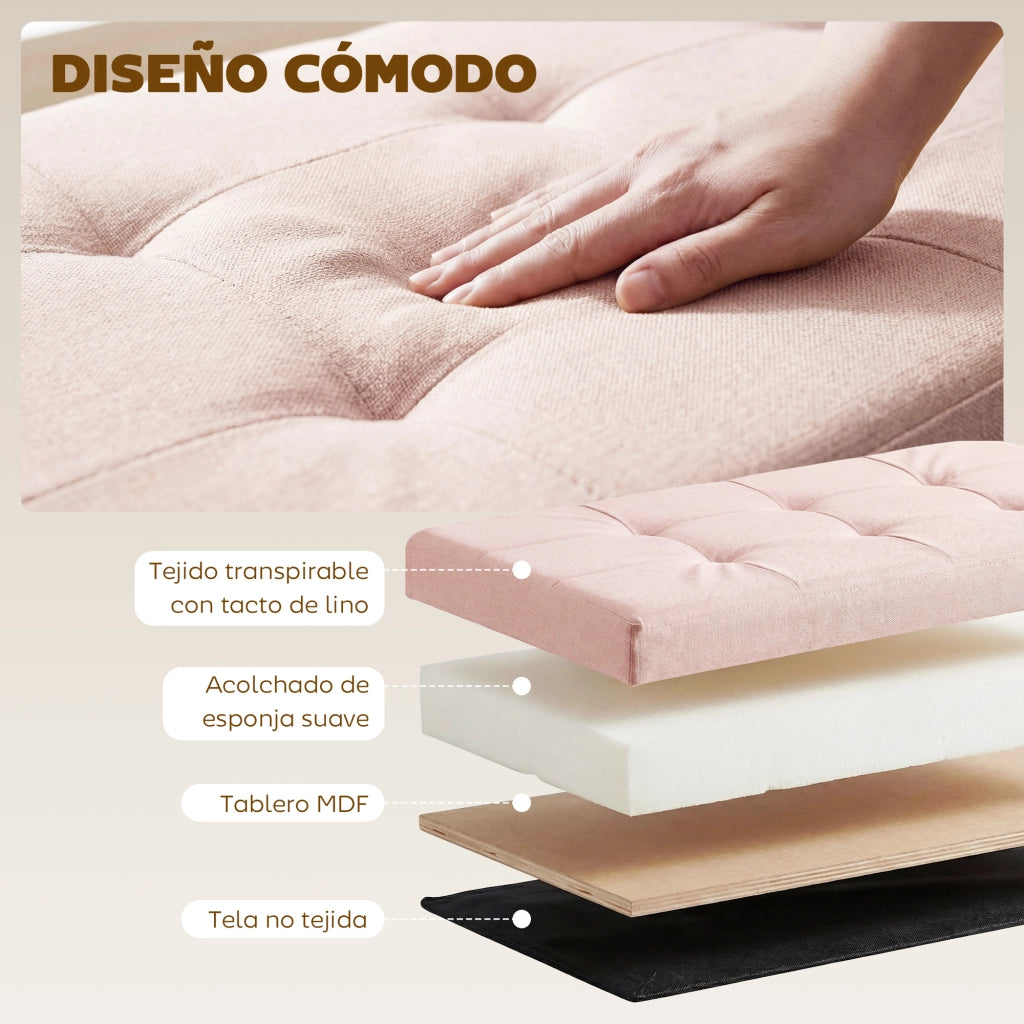 Cassa Panca Pieghevole ¨C zephmum ¨C Rosa 76x38x38 cm