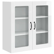 Mobile da cucina moderno con ripiani per un'organizzazione efficiente 80 x 31 x 80 cm realizzato in legno composito bianco lucido 02_0054412