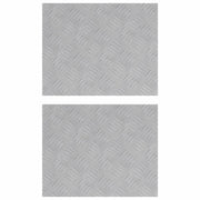 Gradini per Scale 2 pz | Tappetini per scale autoadesivi Argento 50 x 40 cm Alluminio
