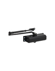 Chiudiporta spingiporta automatico idraulico ECO, portata 60kg, forza 3, nero - THIRARD