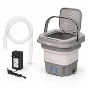 Lavatrice Portatile Campeggio Pieghevole 9LT 18W 12v Salvaspazio Facile da usare