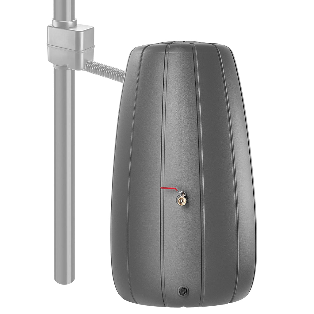 Serbatoio per acqua piovana KADAX, barile per acqua, 200 litri, contenitore per acqua piovana + rubinetto con vaso 2 in 1