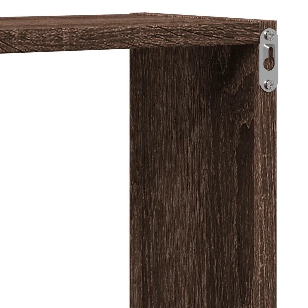 Mensola a Muro Rovere Marrone 96x18x60 cm in Truciolato 853233