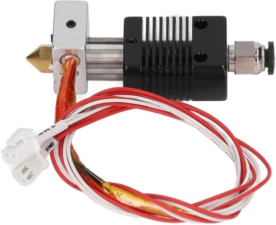 Verduttore 24V 40W - Blocco di alluminio - Bocca in rame di 0,4 mm - Corpo di raffreddamento - Connetti facile - Campo di temperatura -40℃ fino a +260℃ - Hotend per stampante 3D
