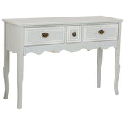 Tavolino da ingresso in legno con 3 cassetti 120x40x82,5