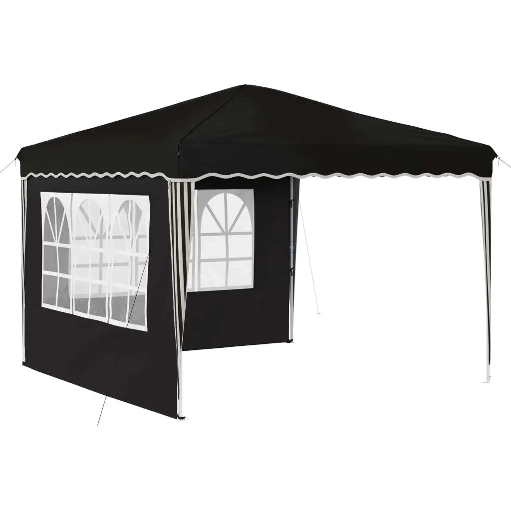 Tenda per feste a pop-up Nero 288 x 288 x 245 cm Tessuto Oxford 42019766