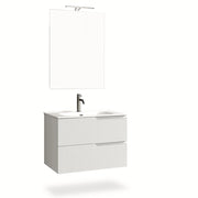 Mobile bagno composizione 4 pezzi L.81 P.46,5 H.190 cm VENERE colore bianco opaco