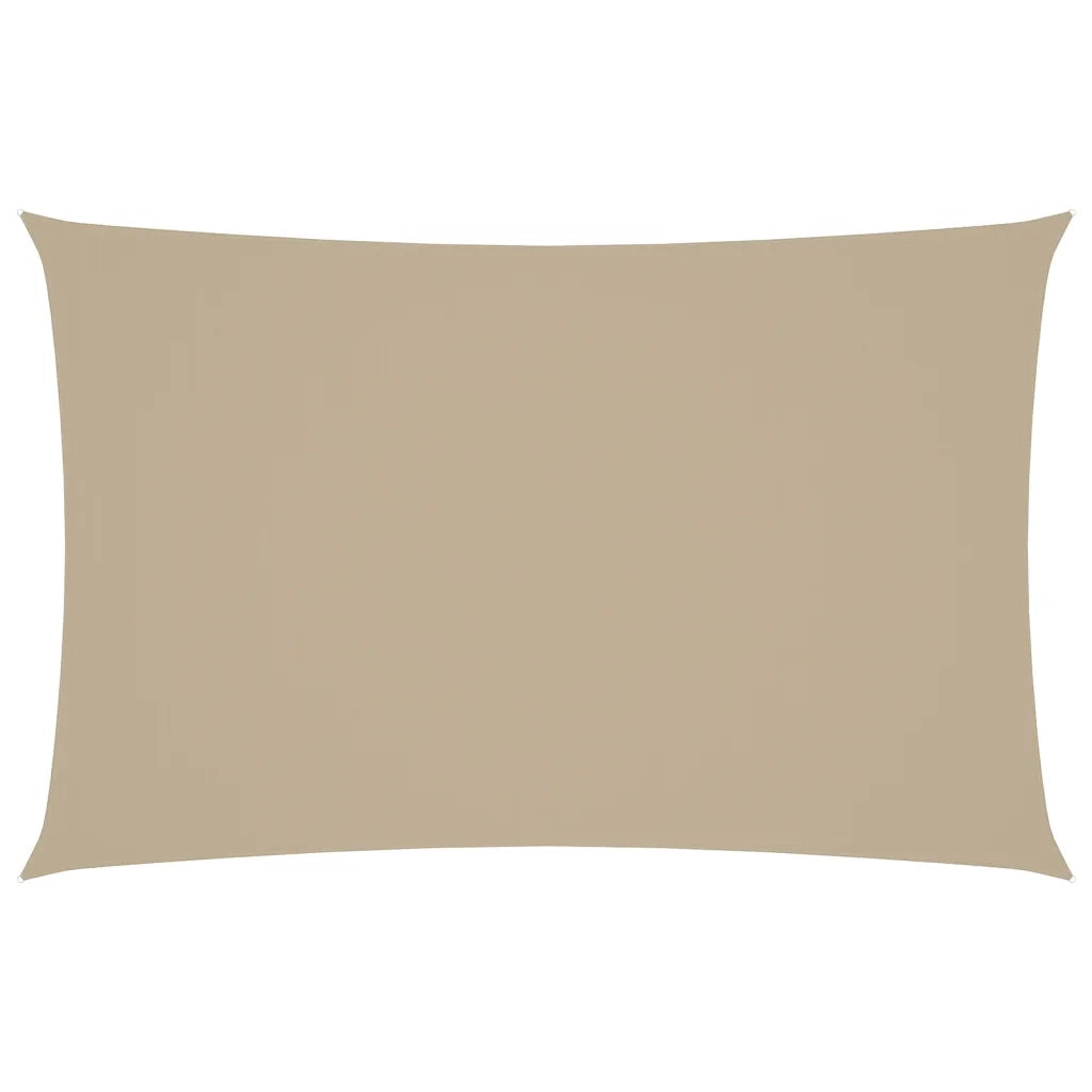 Parasole a Vela Oxford Rettangolare 5x8 m Beige 135166