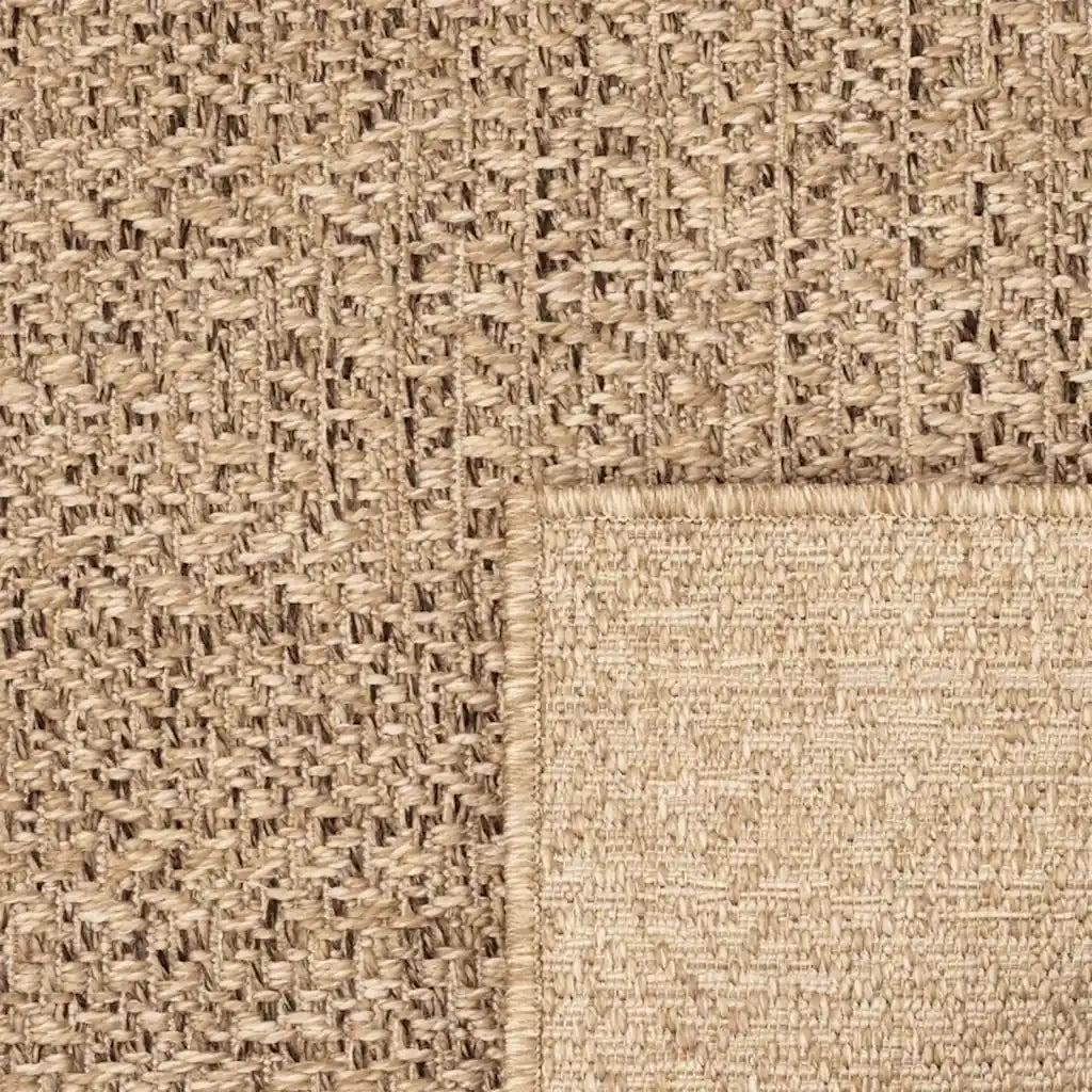 Tappeto ZIZUR 240x240 cm Aspetto Iuta per Interni ed Esterni 4006156