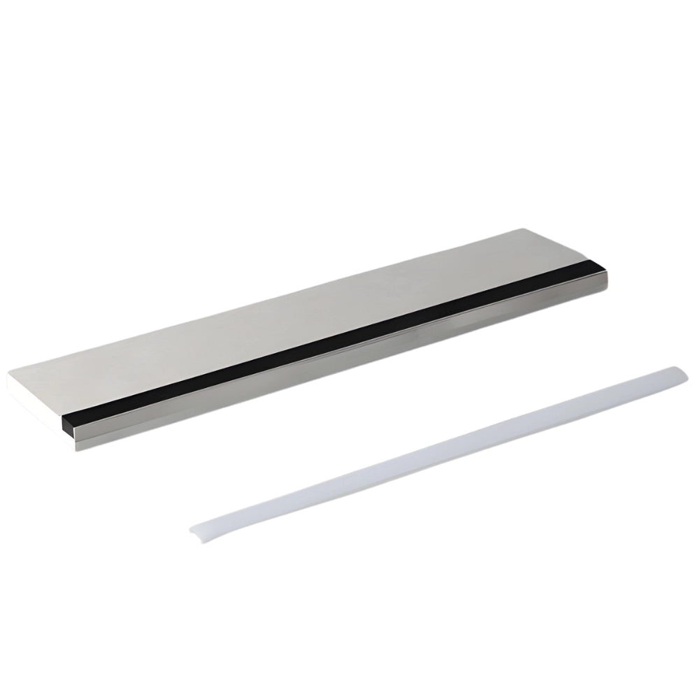 Semilavorato filomuro in cartongesso e alluminio per luce led 8 x 200 cm 5 pz