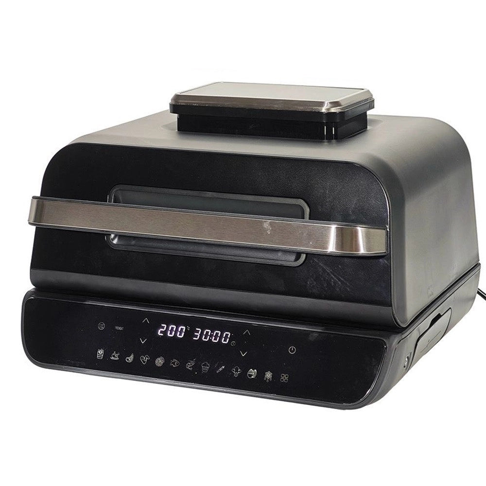 Trade Shop - Friggitrice Ad Aria Multifunzione Con Grill 3.8lt 1800w Cestello 4.5lt Con Luce Oblò -