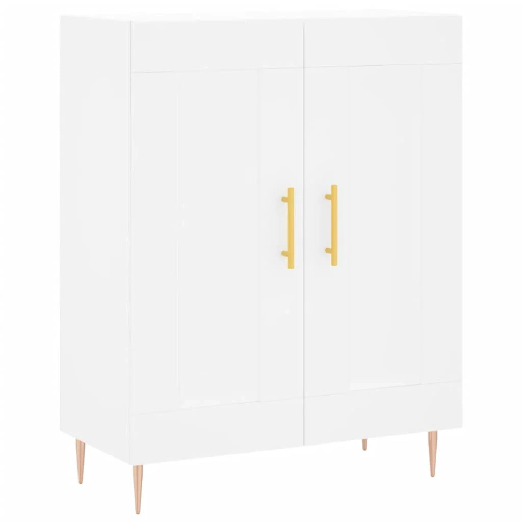 Buffet credenza cassettiera armadio mobile contenitore organizer per cucina soggiorno salotto 69,5 x 34 x 90 cm legno ingegnerizzato bianco 02_0030458