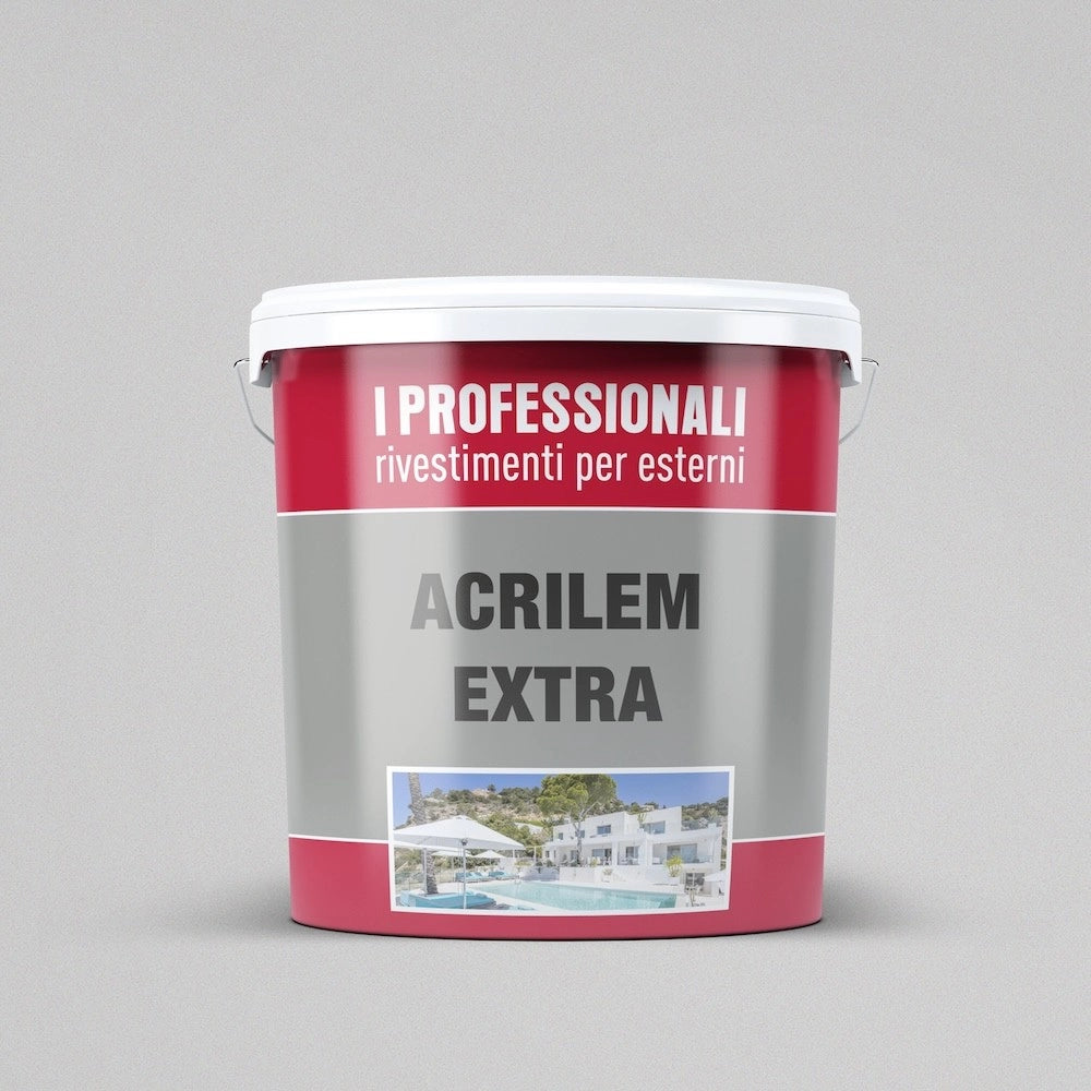 Rivestimento Acrilico Acrilem Extra Esterno - Litri 4 - Colore Rosso