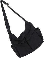 Borsa da spalla in tela per donna, borsa multifunzionale, adatta per viaggi, shopping e uso quotidiano, stile e praticità, con complete possibilità di stoccaggio.