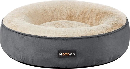 Letto per cani, letto per gatti, donut, Ø 50 cm, grigio scuro