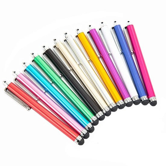 Penna Capacitiva 12 pezzi - Stylus - Penna per Touchscreen - Adatta per Smartphone/iPad/Tablet - Alta Sensibilità