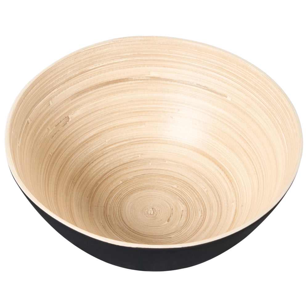 Set di 3 ciotole decorative in bambù nero fatte a mano di varie dimensioni
