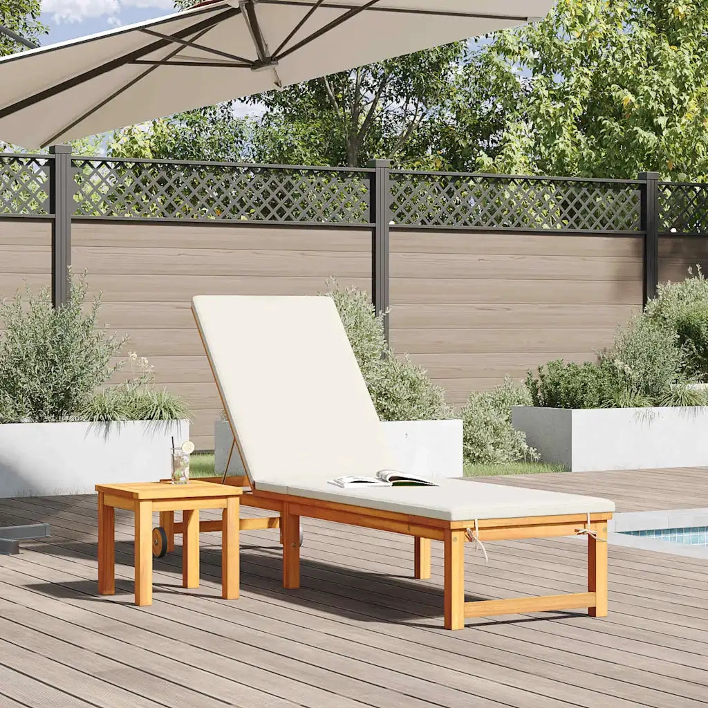 Lettino da Lettino sole | Sdraio da giardino | Lettino da sole Marrone 202 x 53 x 89 cm