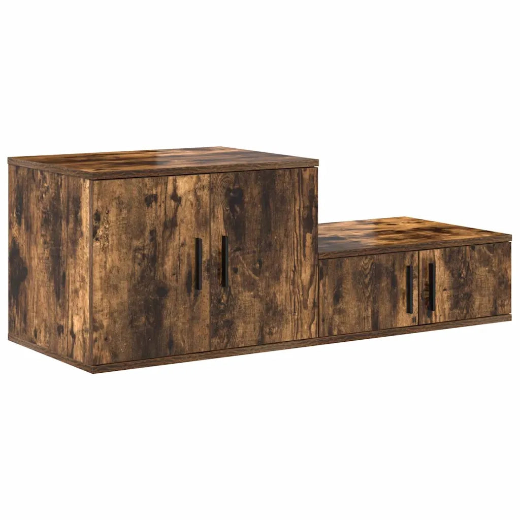 Armadio 2 pz Rovere fum¨¦ 127 x 41 x 40 cm Legno multistrato CFW6402608