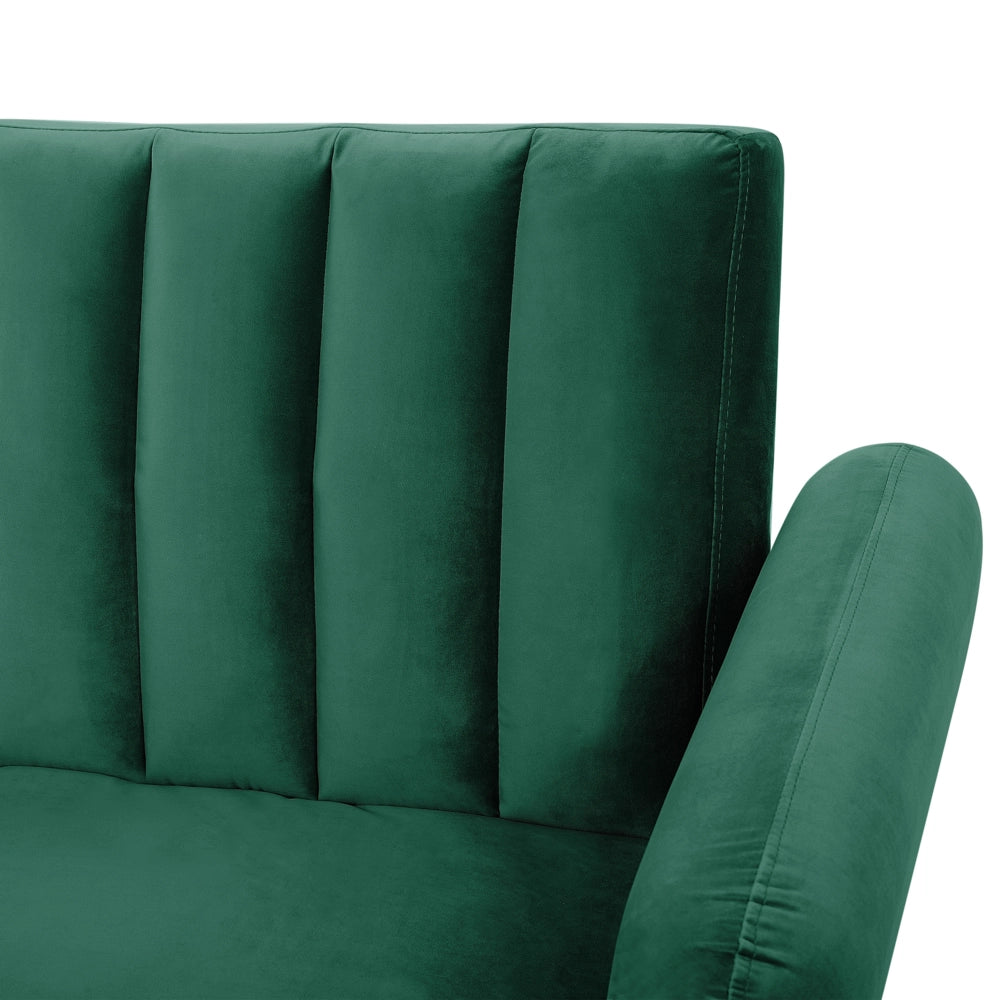 Divano Letto Verde Letto Trasformabile In Velluto Tappezzeria Elegante Glam Moderno Soggiorno Camera Da Letto