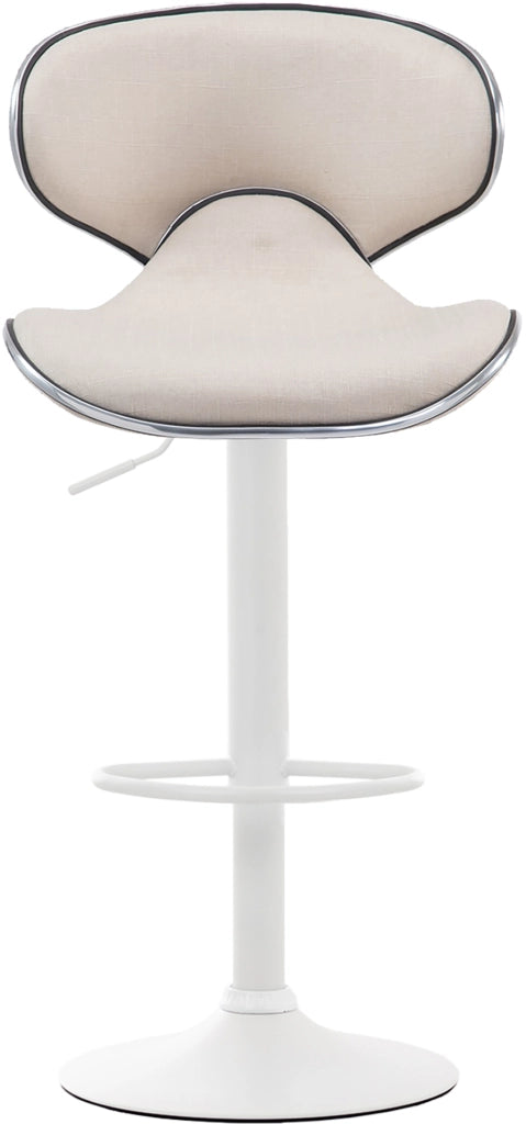 Sgabello Las Vegas V2 tessuto crema,bianco