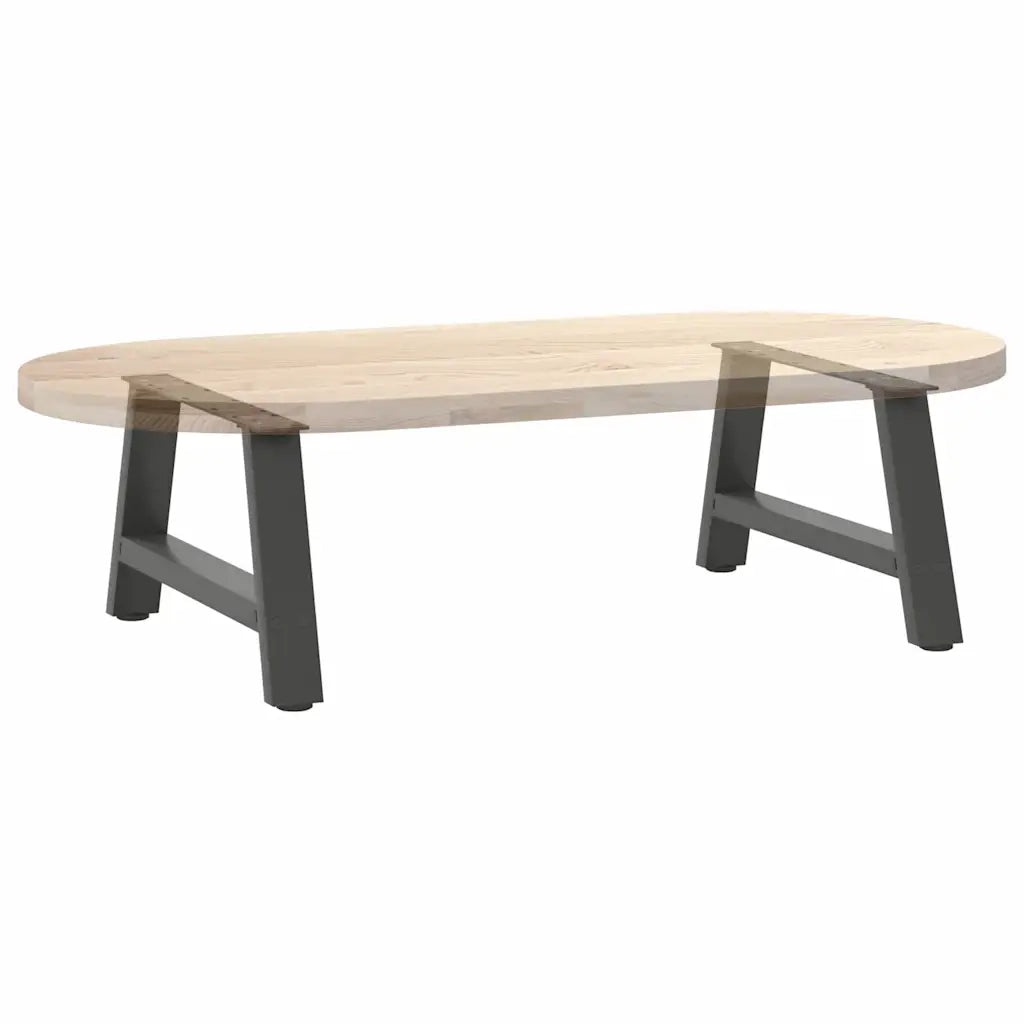 vidaXL Gambe per Tavolino da Caffè a Forma di A 2 pz Antracite 60x(30-31) cm Acciaio