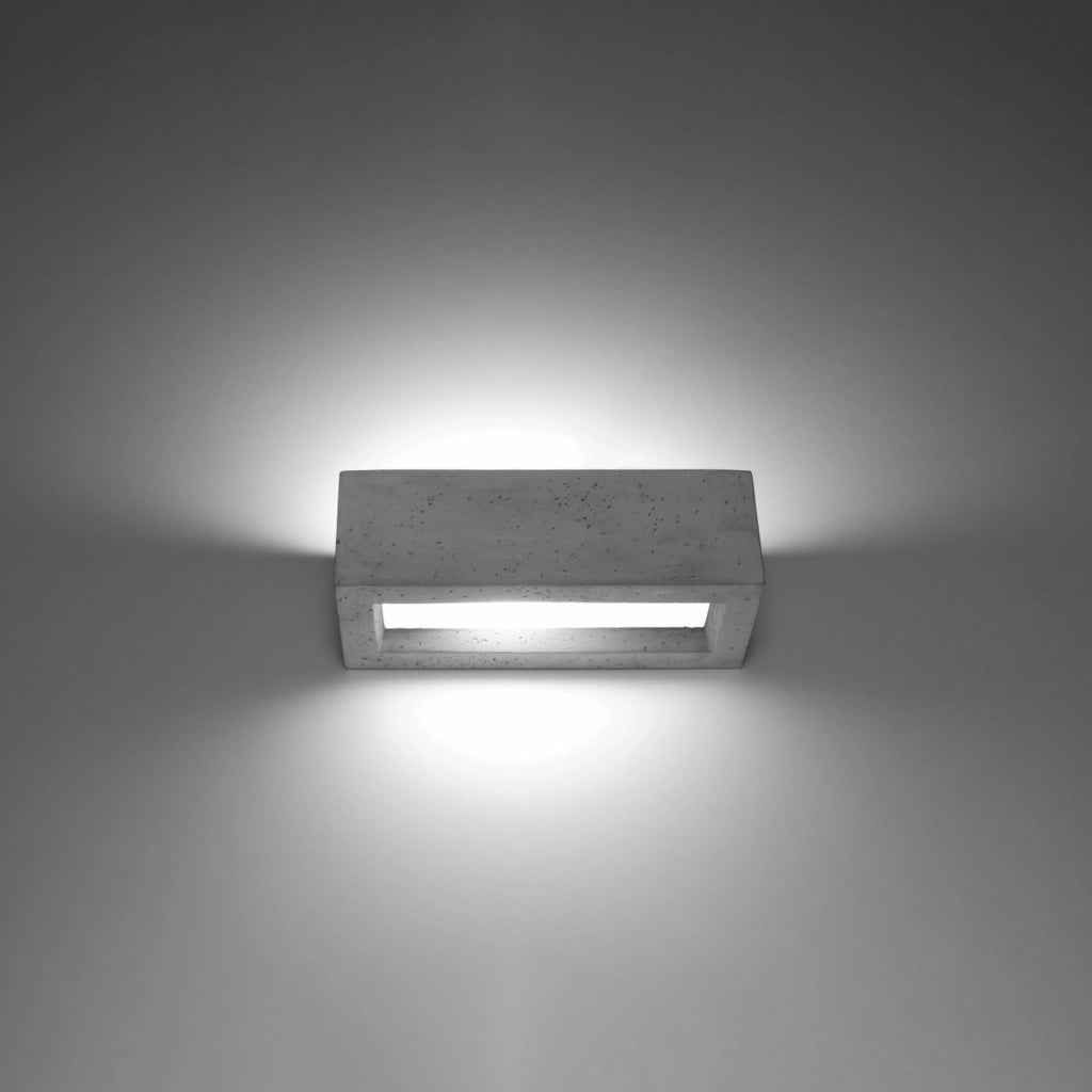 Applique POLARO 30 in cemento grigio E27 Pure Lume loft