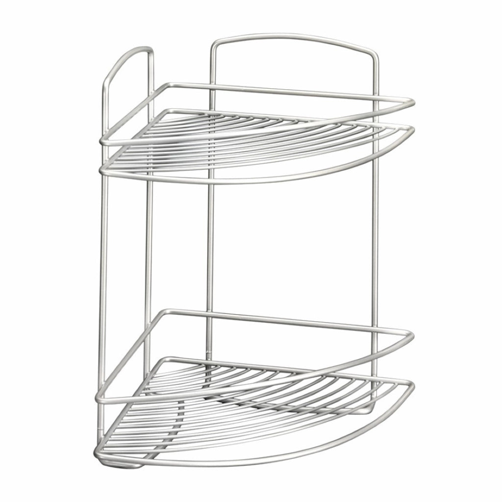Mensola Angolare A 2 Ripiani 22X22X35 Cm Polytherm Onda - Metaltex