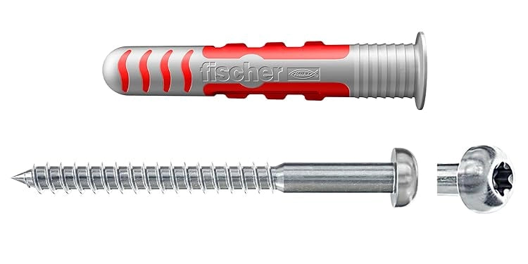 TASSELLO CON VITE 'DUOSEAL' Ø 8x75 mm - vite 6x70 mm - 25 pezzi- FISCHER