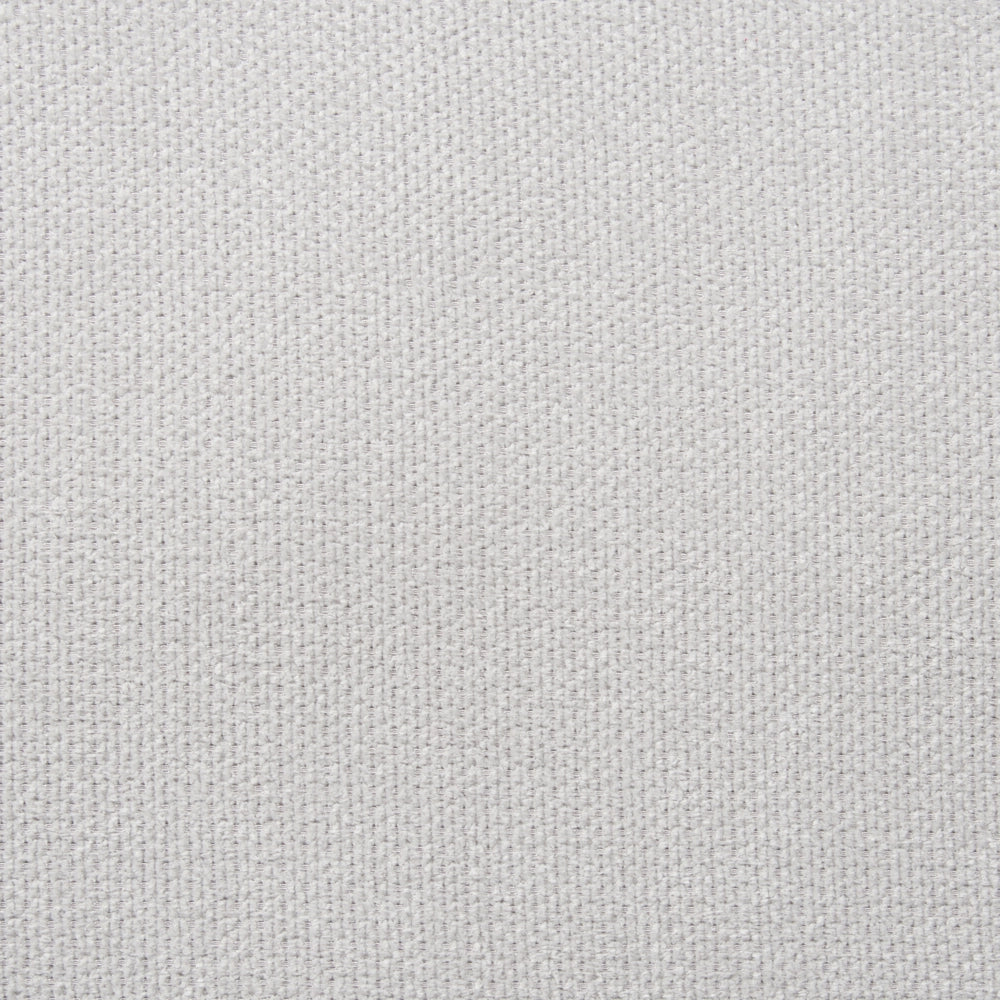 Divano angolare a 4 posti a destra Tessuto grigio chiaro Braccioli imbottiti a binario Cuscini aggiuntivi Stile moderno minimalista