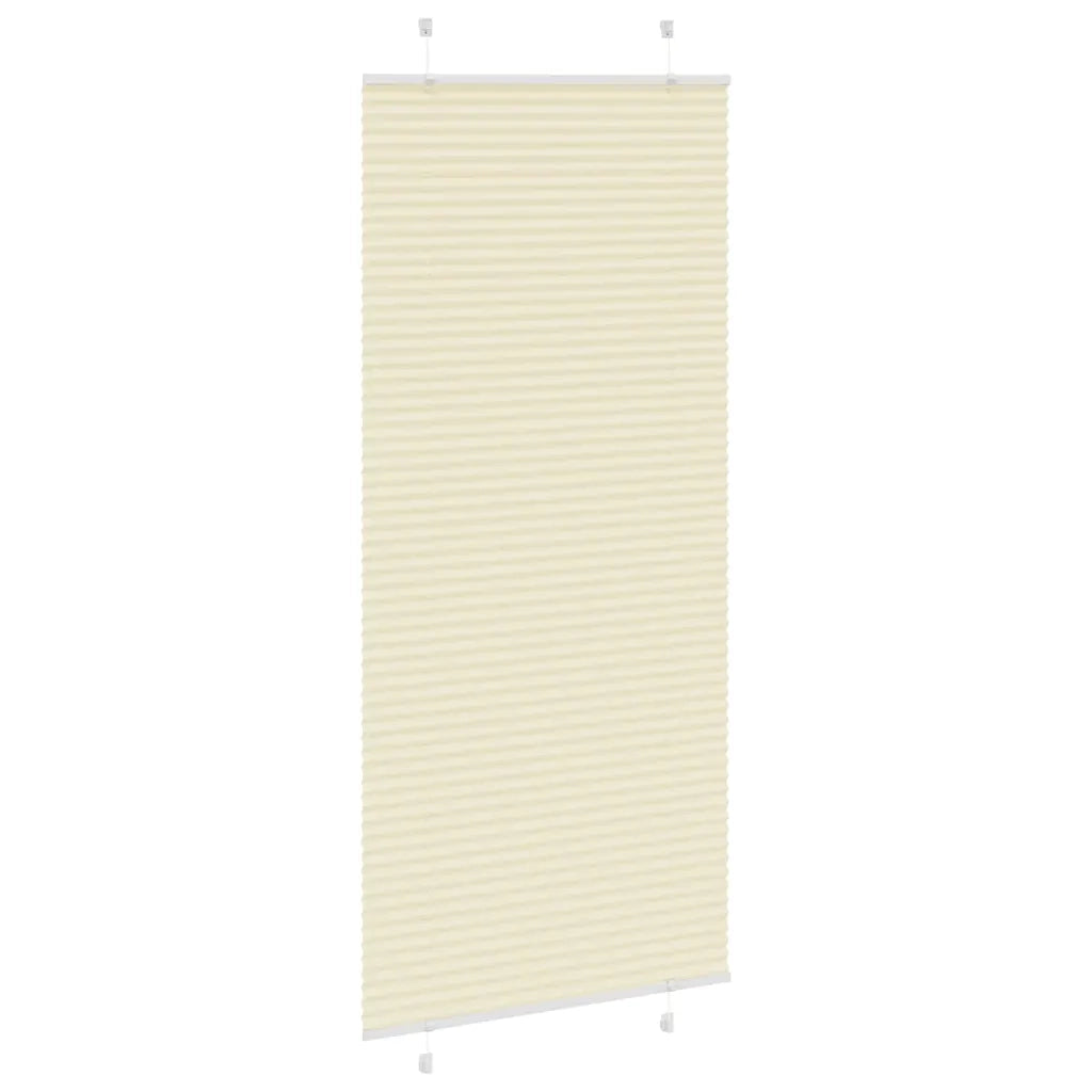 Tenda Plissettata Crema 100x200 cm Larghezza Tessuto 99,4 cm 4015313