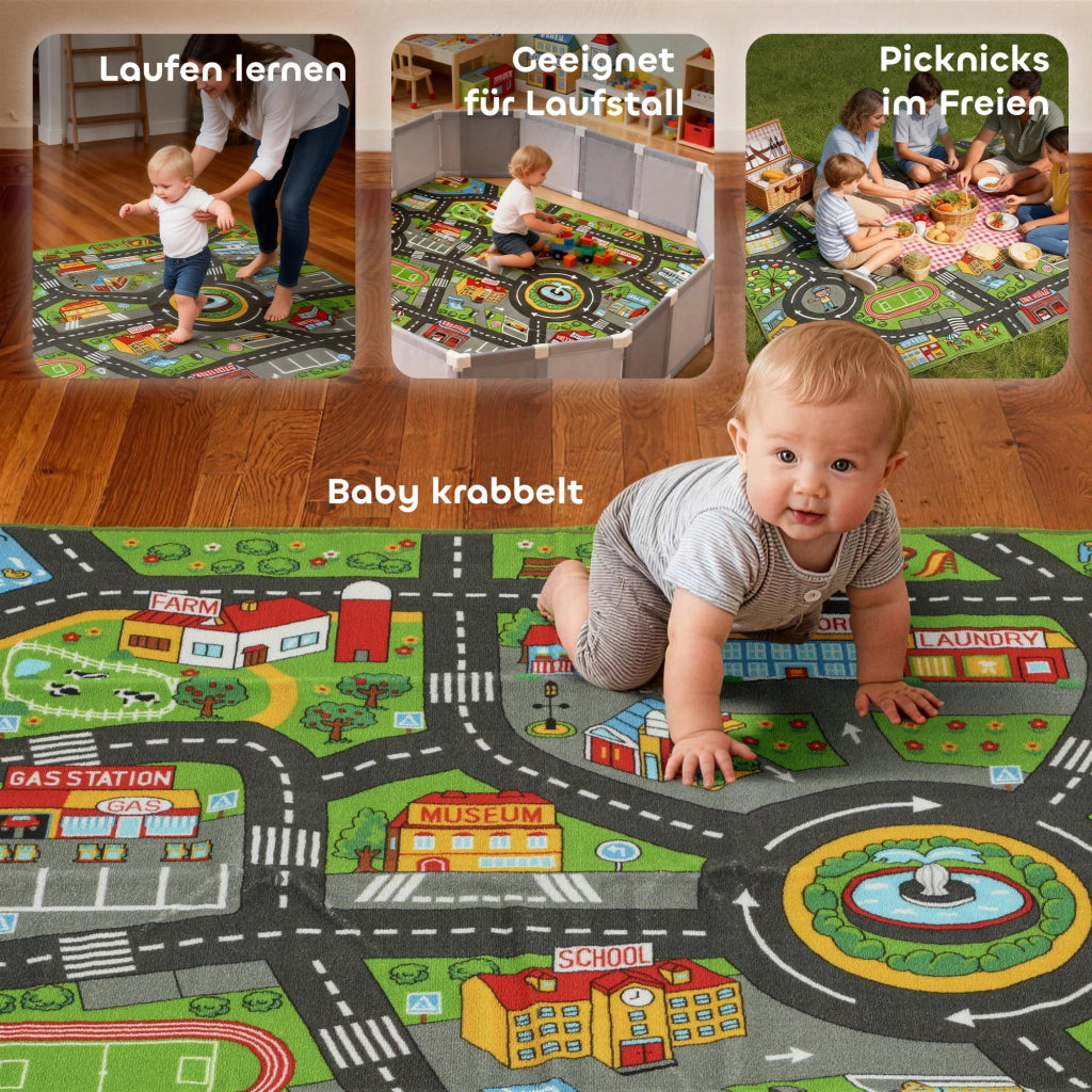 Tappeto gioco bambini 200x150 ¨C zephmum ¨C tessuto antiscivolo